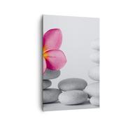 Impression sur Toile 80x120cm Tableaux Image Photo Spa bouddhisme calme fleur