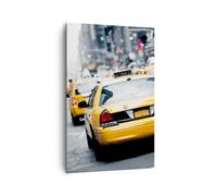 Impression sur Toile 80x120cm Tableaux Image Photo Taxi rue New York Decoration