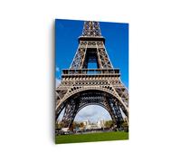 Impression sur Toile 80x120cm Tableaux Image Photo Tour Paris Eiffle Decoration