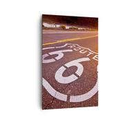 Impression sur Toile 80x120cm Tableaux Image Photo Usa route 66 liberté voyage
