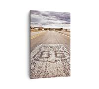 Impression sur Toile 80x120cm Tableaux Image Photo USA route 66 voyage