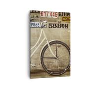 Impression sur Toile 80x120cm Tableaux Image Photo vélo mur rue Art Decoration