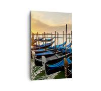 Impression sur Toile 80x120cm Tableaux Image Photo Venise gondole Art Decoration