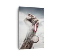 Impression sur Toile 80x120cm Tableaux Image Sport médaille victoire trophée