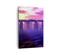 Impression sur Toile 80x120cm Tableaux Image Stonehenge cercle secret histoire