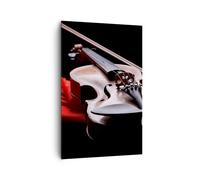 Impression sur Toile 80x120cm Tableaux Image Violon harmonie instrument musique