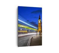 Impression sur Toile 80x120cm Tableaux Londres bâtiment du parlement Big ben