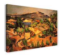 Impression sur toile (80x60cm): Paul Cézanne - Montagnes en Provence
