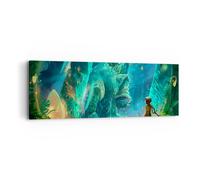 Impression sur Toile 90x30cm Tableaux Image Ancien grotte mystère amusement