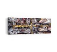 Impression sur Toile 90x30cm Tableaux Image Metropolis Photographie Aérienne Rue