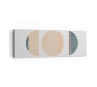 Impression sur Toile 90x30cm Tableaux Image Photo Abstraction Roue Demi-cercle