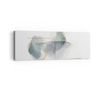Impression sur Toile 90x30cm Tableaux Image Photo Aquarelle Taches Or Decoration