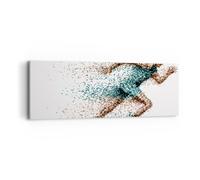 Impression sur Toile 90x30cm Tableaux Image Photo Athlète sprinter sport coureur