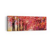 Impression sur Toile 90x30cm Tableaux Image Photo Automne Parc Avenue Decoration