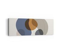 Impression sur Toile 90x30cm Tableaux Image Photo Boho Taches Résumé Decoration