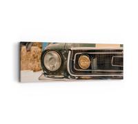 Impression sur Toile 90x30cm Tableaux Image Photo Couverture Ford Mustang