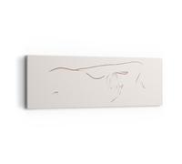 Impression sur Toile 90x30cm Tableaux Image Photo Croquis Nudité Femme