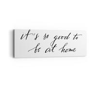 Impression sur Toile 90x30cm Tableaux Image Photo Devise Chance Maison