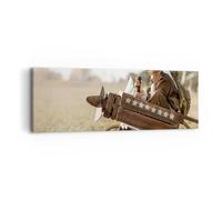 Impression sur Toile 90x30cm Tableaux Image Photo Enfance Avion Jouet Decoration