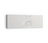 Impression sur Toile 90x30cm Tableaux Image Photo Femme Un Ligne Art Decoration