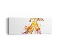 Impression sur Toile 90x30cm Tableaux Image Photo Girafes animaux enfants safari