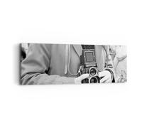 Impression sur Toile 90x30cm Tableaux Image Photo La Caméra Rétro Vintage