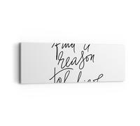 Impression sur Toile 90x30cm Tableaux Image Photo Manuscrit devise croire