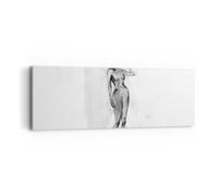 Impression sur Toile 90x30cm Tableaux Image Photo Nudité Femme Corps Decoration
