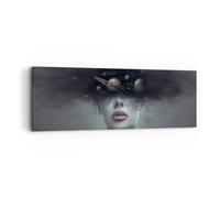 Impression sur Toile 90x30cm Tableaux Image Photo Quinoa Femme Visage Decoration