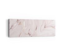Impression sur Toile 90x30cm Tableaux Image Photo Rose Marbre Renversé