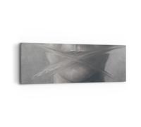 Impression sur Toile 90x30cm Tableaux Image Photo Symbole Bouche Discours
