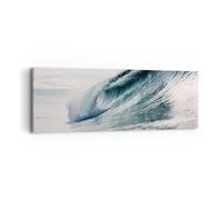 Impression sur Toile 90x30cm Tableaux Image Photo Vague Mer Océan Art Decoration