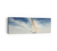 Impression sur Toile 90x30cm Tableaux Image Photo Voile yacht voyage Decoration
