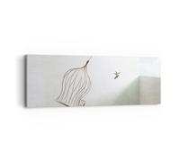 Impression sur Toile 90x30cm Tableaux Image Photo Vol Oiseau Cage Art Decoration
