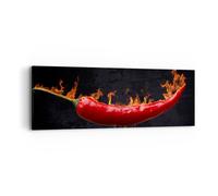 Impression sur Toile 90x30cm Tableaux Image Piment paprika organique agriculture