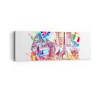 Impression sur Toile 90x30cm Tableaux Voyage l'Europe l'histoire le château
