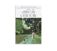 Impression sur toile « A Rainy Day In New York » - Décoration murale d'intérieur - 50 x 75 cm