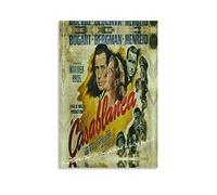 Impression sur toile Affiche 60 * 80cm Senza Cornice Humphrey Bogart Ingrid Bergman Paul Henreid Sydney Greenstreet Poster e Wall Art Modern Family camera da letto Decor