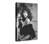 Impression sur toile Affiche Attore Sophie Marceau Poster d'arte e stampa fotografica dell'arte della parete Arredamento moderno della camera familiare 60 * 80cm Senza Cornice