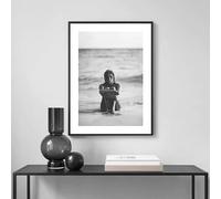 Impression Sur Toile Affiche De Film Nordique En Noir Et Blanc, Photographie De Femmes Marines, Impressions D'Art Pour Décoration Murale De Salle De Bain, Peinture À L'Huile 70 X 100 Cm, Sans Ca