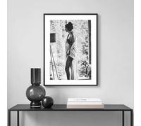 Impression Sur Toile Affiche De Film Nordique, Noir Et Blanc, Photographie De Femmes Marines, Impressions D'Art Pour Décoration Murale De Salle De Bain, Peinture À L'Huile, 45 X 60 Cm, Sans Cadr