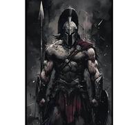 Impression sur Toile Affiche De Guerrier Samouraï Noir Et Blanc, Peinture sur Toile Japonaise, Tableau Mural, Décoration De Salon, Cadeau, 30X40 Cm, sans Cadre