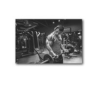 Impression sur toile Affiche Esercizio di bodybuilding Forza muscolare Decorazione sportiva Opere d'arte per la casa moderna Idea regalo 30 * 50cm Senza Cornice