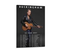 Impression sur toile Affiche Rocker Lindsey Buckingham tiene chitarra musica poster tela Wall Art Immagini per camera da letto Wall Art Regali Decor 60 * 80cm Senza Cornice