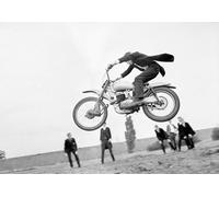 Impression Sur Toile Affiche Vintage En Noir Et Blanc Représentant Une Femme Mangeant Des Pâtes, Avec Cyclisme, Surf, Plage, Coupe De Cheveux Dans Le Golfe, Peinture Sur Toile, Décoration D'Int