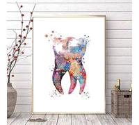Impression Sur Toile, Affiches Dentaires, Art Mural, Peinture, Dentiste, Médecine, Décoration Murale, 40 X 60 Cm, Sans Cadre