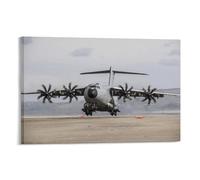 Impression sur toile Airbus A400M Atlas - Avion de combat militaire - 40,6 x 5,1 cm