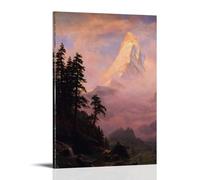Impression sur toile Albert Bierstadt Le Cervin 30 x 45 cm