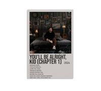 Impression sur toile Alex Warren « You'll Be Alright » - Décoration murale rétro - 30 x 45 cm - Style rétro - Sans cadre
