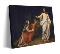 Impression sur toile Alexander Ivanov L'apparition du Christ à Marie Madeleine après la résurrection 50 x 75 cm